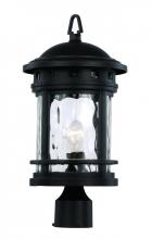 Trans Globe 40373 BK - 1LT POST LANTERN-MD-WATER-BK